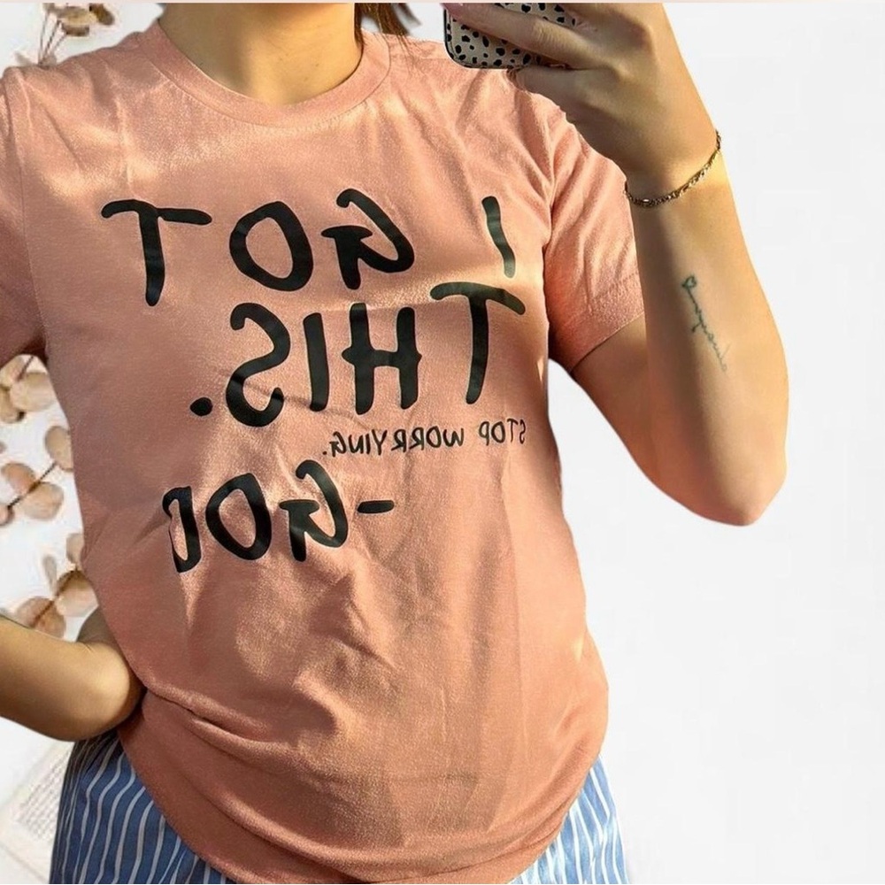 Peach Graphic T-Shirt